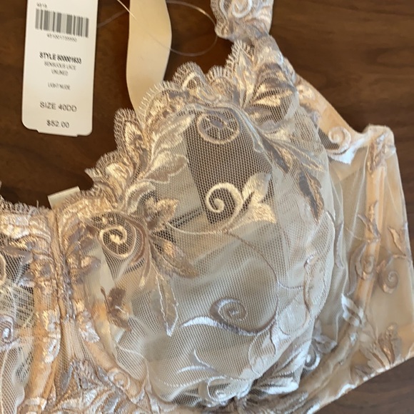 NWT Soma Sensuous Lace Underwire Bra 40DD …. Very pretty! - Picture 5 of 10